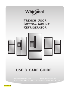 Manual Whirlpool WRF757SDHV Fridge-Freezer