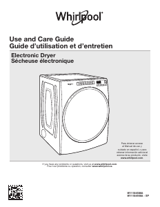 Manual Whirlpool WGD8620HC Dryer