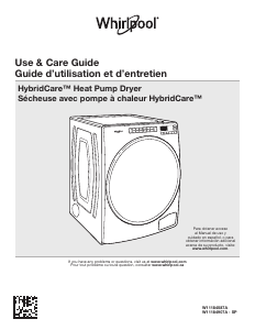 Manual Whirlpool WHD862CHC Dryer