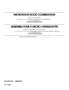 Manual Whirlpool UMH50008HS Microwave