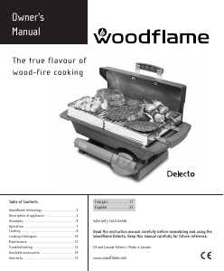 Manual de uso Woodflame Delecto Barbacoa