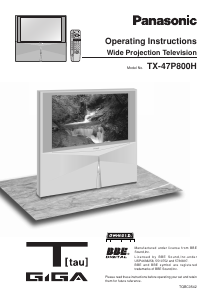 Manual Panasonic TX-47P800H Television
