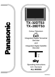 Manual Panasonic TX-28DTS3 Television
