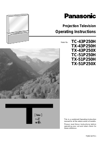 Manual Panasonic TX-51P250X Television