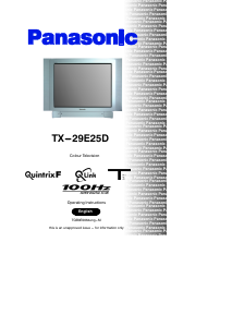 Manual Panasonic TX-29E25D Television