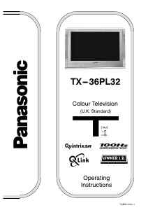 Bedienungsanleitung Panasonic TX-36PL32 Fernseher