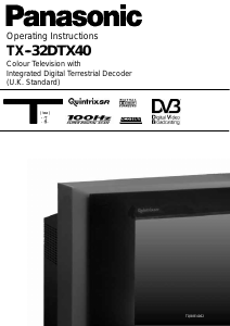 Manual Panasonic TX-32DTX40 Television