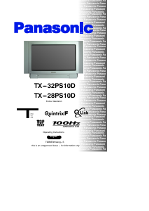 Manual Panasonic TX-32PS10D Television
