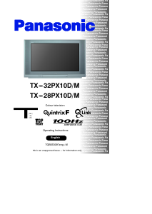 Manual Panasonic TX-28PX10DM Television