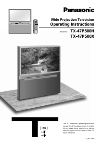 Manual Panasonic TX-47P500H Television