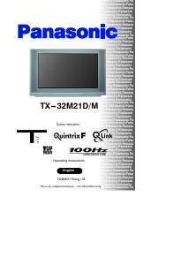 Manual Panasonic TX-32M21DM Television