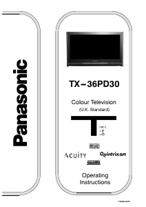 Manual Panasonic TX-36PD30 Television