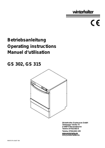 Bedienungsanleitung Winterhalter GS 302 Geschirrspüler