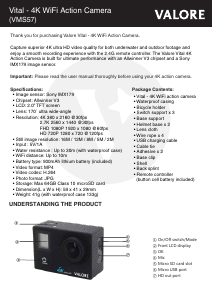 Manual Valore VMS57 Action Camera