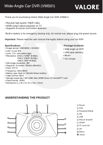 Handleiding Valore VMS61 Actiecamera