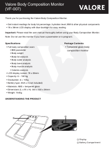 Manual Valore VF-007 Scale