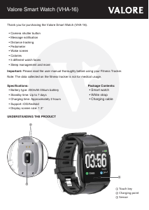 Handleiding Valore VHA-16 Smartwatch