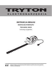 Instrukcja Tryton TOD 46502 Nożyce do żywopłotu
