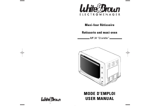 Mode d’emploi White and Brown MF 34 Four