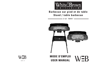 Mode d’emploi White and Brown S 123 Barbecue