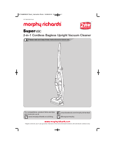 Manual Morphy Richards 731001 Vacuum Cleaner