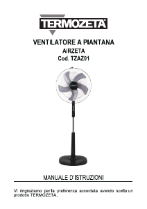 Manuale Termozeta TZAZ01 AirZeta Ventilatore