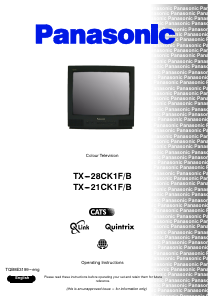 Manual Panasonic TX-28CK1FB Television