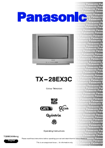 Manual Panasonic TX-28EX3C Television