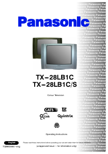 Manual Panasonic TX-28LB1C Television