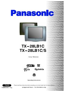 Manual Panasonic TX-28LB1CS Television