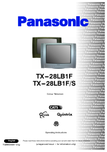 Manual Panasonic TX-28LB1FS Television