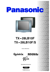 Manual Panasonic TX-28LB10F Television