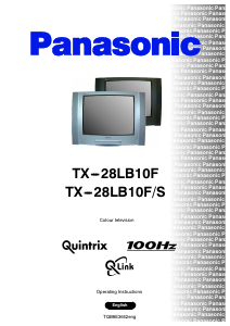 Manual Panasonic TX-28LB10FS Television