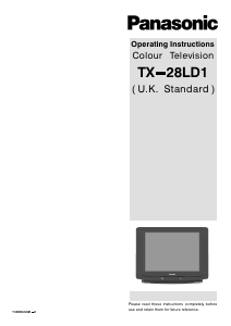 Manual Panasonic TX-28LD1 Television