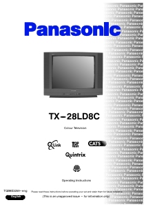 Manual Panasonic TX-28LD8C Television