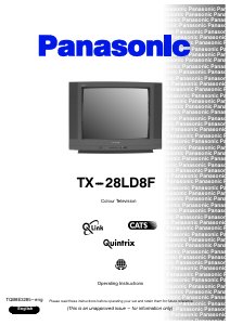 Manual Panasonic TX-28LD8F Television