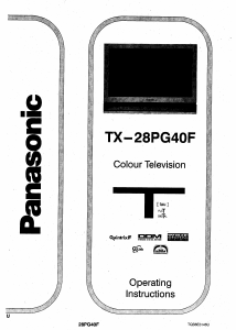 Manual Panasonic TX-28PG40 Television