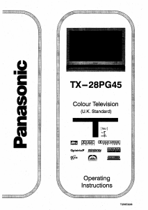 Manual Panasonic TX-28PG45 Television