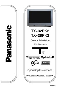 Manual Panasonic TX-28PK2 Television