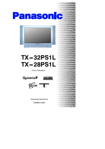 Manual Panasonic TX-28PS1L Television
