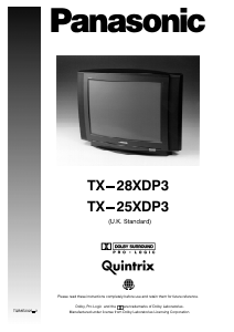 Manual Panasonic TX-28XDP3 Television