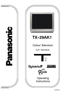 Manual Panasonic TX-29AK1 Television