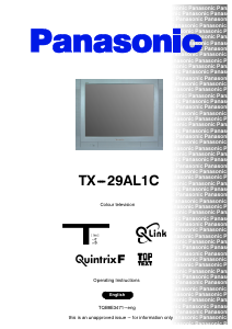 Manual Panasonic TX-29AL1C Television