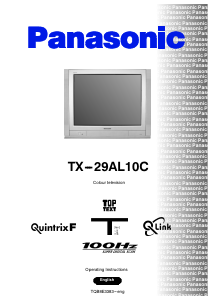 Manual Panasonic TX-29AL10C Television