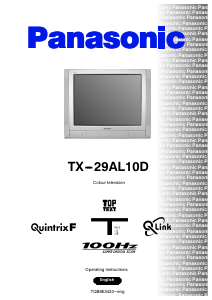 Manual Panasonic TX-29AL10D Television