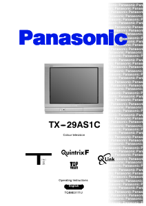 Manual Panasonic TX-29AS1C Television