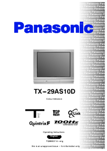 Manual Panasonic TX-29AS10D Television