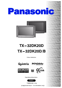 Manual Panasonic TX-32DK20D Television