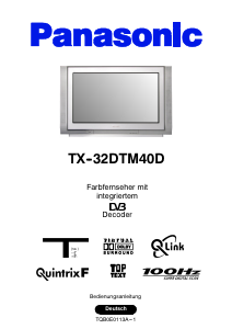 Bedienungsanleitung Panasonic TX-32DTM40D Fernseher