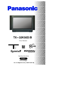 Manual Panasonic TX-32K50DB Television